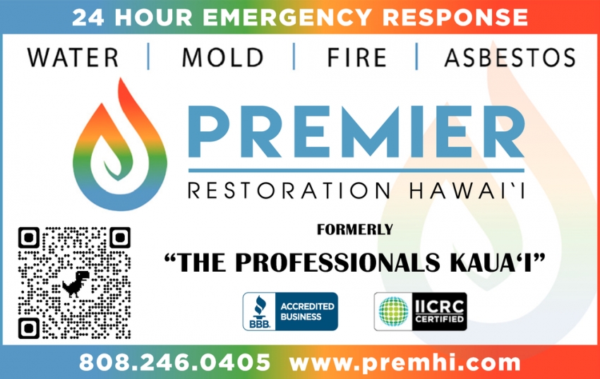 24 Hour Emergency Response, Premier Restoration Hawai'i, Honolulu, HI